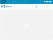 Tablet Screenshot of hdmedicalmarketing.com